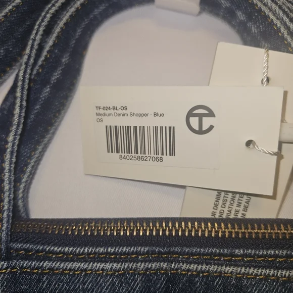 Telfar- Medium Denim Shopper - Blue - Picture 4 of 16